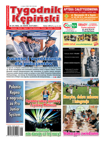 Najnowszy numer Tygodnika Kepińskiego - 29