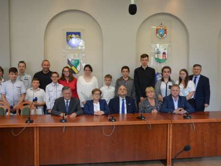 Nagrody i gratulacje dla utalentowanych pływaków