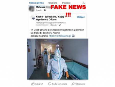 Kępiński fake news o szczepionce