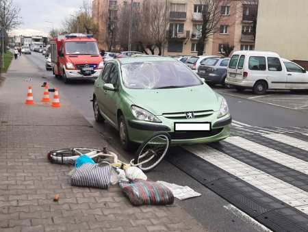Potrącony na ul. Wiosny Ludów rowerzysta zmarł w szpitalu