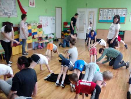 Rodzice ćwiczyli z dziećmi