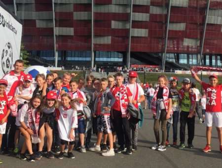 Uczniowie kibicowali